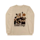 岸 潤一 / イラストレーターのSummer Days ロングスリーブTシャツ