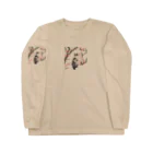 やさぐれちゃんの春の花と猫 Long Sleeve T-Shirt