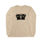 ブヒーズのtwin pug Long Sleeve T-Shirt