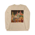 春天堂の夜の遊園地 Long Sleeve T-Shirt