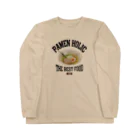 メシテロタイプ（飯テロTシャツブランド）の塩ラーメン（ビンテージ風） Long Sleeve T-Shirt