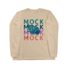 Mock’n Rollのアートなうさぎのモック Long Sleeve T-Shirt