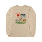 コッカースパニエルと仲間たちのお店の日向ぼっこアメリカンコッカースパニエル Long Sleeve T-Shirt