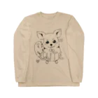 蟻ねずみ🐜🐁のキュートなチンチラくん Long Sleeve T-Shirt