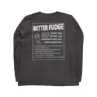 八坂屋@SUZURI支店のBUTTER FUDGE RECIPE ロングスリーブTシャツの裏面