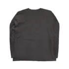 chiho_seal_shopのワモン アザラシ 柄 チャコール Ringed seal pattern Charcoal Long Sleeve T-Shirt :back