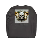 SS_althaeaのhere are butterflies in the skull ロングスリーブTシャツの裏面