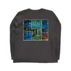 art-Laboのゴッホ 【世界の名画】 ローヌ川の星月夜 ポスト印象派 絵画 美術 art ロングスリーブTシャツの裏面