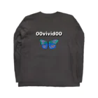 00vivid00の蝶々 ロンT Long Sleeve T-Shirt :back