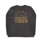 ℍ𝕆ℕ𝕆𝕂𝔸のgood vibes ロングスリーブTシャツの裏面