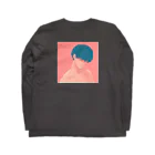 べつんのひんむく男女の両面プリントシャツ Long Sleeve T-Shirt :back