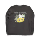 Manatsuの花を　wonderful ver. 濃い色 ロングスリーブTシャツの裏面