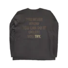 toironote ノ ミセのtoironote-try Long Sleeve T-Shirt :back