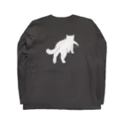 猫社謹製のどら猫かつお（フロント） Long Sleeve T-Shirt :back