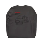 クレイジーチッパカンパニーの車検ステッカー Long Sleeve T-Shirt :back