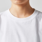 TM-3 Designの彫刻 × BEER（考える人）白線画 Long Sleeve T-Shirt :rib-knit collar