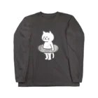 KAWAGOE GRAPHICSのプールが苦手な猫 Long Sleeve T-Shirt