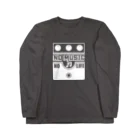 QUQU_WORKSのノーミュージックノーライフ ビッグマフデザイン ホワイト Long Sleeve T-Shirt