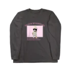 SEVEN NYANDERSのkyuntaro loves pranks ピンクロゴ Long Sleeve T-Shirt