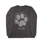WebArtsの肉球をモチーフにしたオリジナルブランド「nikuQ」（犬タイプ）です ロングスリーブTシャツ