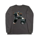 hoodie styleの伝説のヒップホッパー ロングスリーブTシャツ