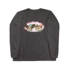 猫のきぬくんのお店のれおまるくんとみんちゃんのリボン Long Sleeve T-Shirt