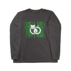 SHOP NB3のサーバー猫 Long Sleeve T-Shirt