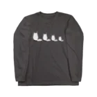 木ノ下商店の猫とちょうちょ Long Sleeve T-Shirt