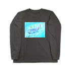 シーアペイントのゆるかわジンベイザメ Long Sleeve T-Shirt