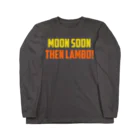 【仮想通貨】ADKグッズ専門店 のMOON SOON THEN LAMBO! ロングスリーブTシャツ