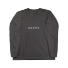 Masahiro FukuiのAGAPEホワイト Long Sleeve T-Shirt