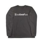 ZooBeeFooのZooBeeFoo白ロゴ ロングスリーブTシャツ