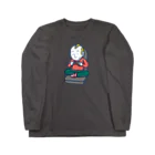 Oedo CollectionのGaming Boy(ビッグイラスト)／濃色ロングスリーブTシャツ Long Sleeve T-Shirt