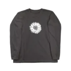 絵を描くぴーやのGerbera ロングスリーブTシャツ