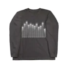 いちご音楽堂のSpectrum Analyzer Gray ロングスリーブTシャツ