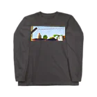 松砂丸商店の白文鳥のチマフミ Long Sleeve T-Shirt