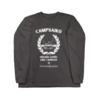 Too fool campers Shop!のSDCsキャンペーン キャンプサイコーおじさんコラボ(白文字) Long Sleeve T-Shirt