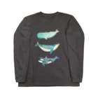 NONKI NIKKIの水彩クジラーズ Long Sleeve T-Shirt