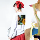 レンショップの東京スカイツリー 롱 슬리브 티셔츠の着用イメージ(裏面・袖部分)