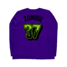 SAUNA ZOMBIESのSAUNAZOMBIES -BASEBALL LONG SLEEVE T - Long Sleeve T-Shirt :back