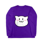 🍁もちもちめいぷるストア🍁の猫のテレちゃん Long Sleeve T-Shirt