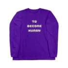 sakana@ニンゲンになりたいのsakanaアイコン TO BECOME HUMAN Tシャツ ロングスリーブTシャツ