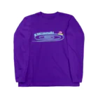 ＭＩＨＡ－ＨＡのかたつむりＴシャツ（文字水色） Long Sleeve T-Shirt