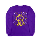 ✨🌈✨ユラクラカン🇯🇵 ✨🌈✨の🌈✨！何か閃いた猫さん！✨🌈 ロングスリーブTシャツ