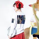 El Sol 85のパーカーフードの少女　池袋編 Long Sleeve T-Shirt :model wear (back, sleeve)