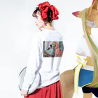 AQUAMETAVERSEの可愛い姉妹たち アメジスト2846 Long Sleeve T-Shirt :model wear (back, sleeve)