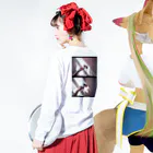 erinaの花 Long Sleeve T-Shirt :model wear (back, sleeve)