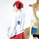 ちゃんのラムネチビ Long Sleeve T-Shirt :model wear (back, sleeve)