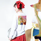 niodio(ニオディオ)のツープラトンのニーパット ロングスリーブTシャツの着用イメージ(裏面・袖部分)