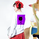 kittyu のkittyu  kittyukun ロングスリーブTシャツの着用イメージ(裏面・袖部分)